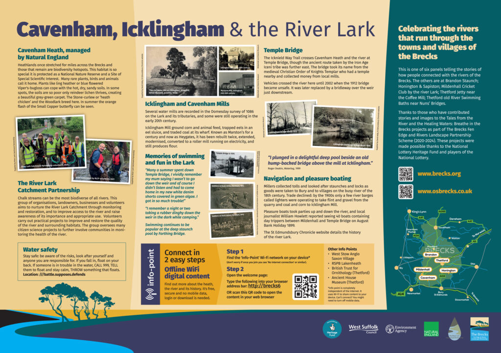 Display panel at Temple Bridge/Cavenham Heath