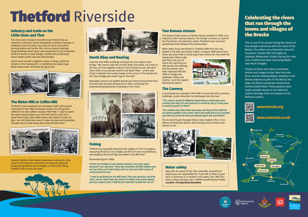 Display panel at Thetford Riverside