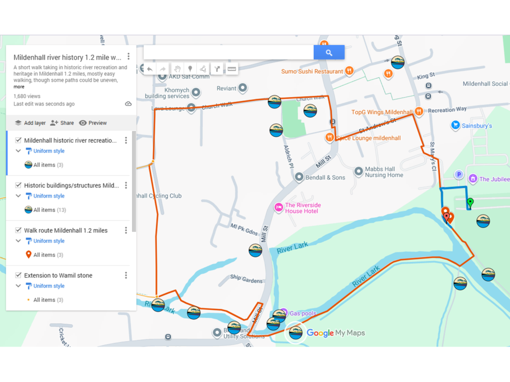 Screenshot of Google map