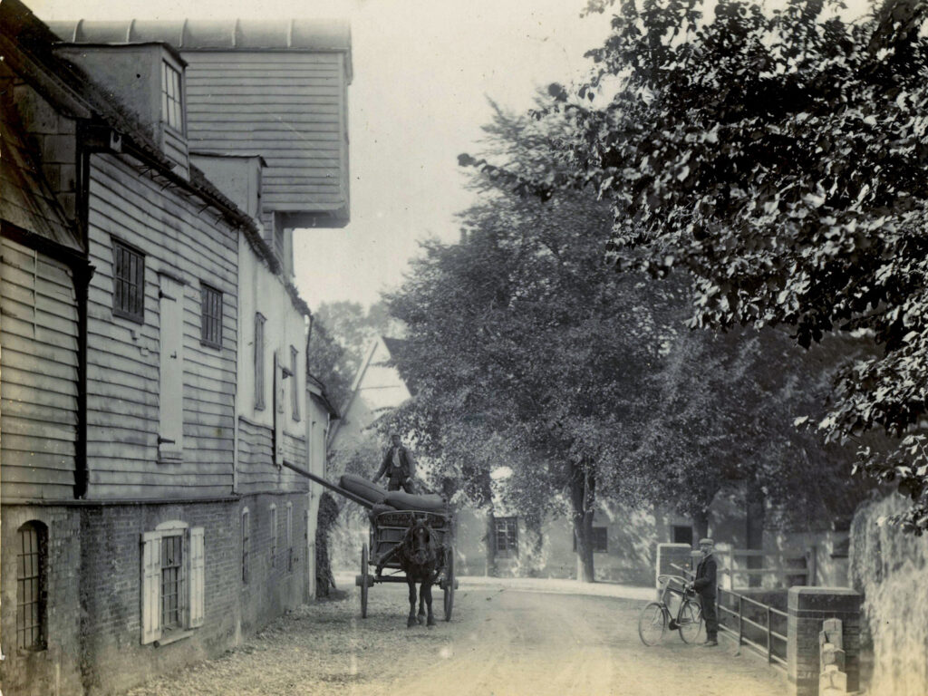 Barton Mill with horse and cart