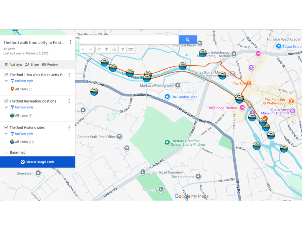Screenshot of Google map